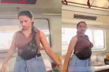 Girl Dancing in metro video