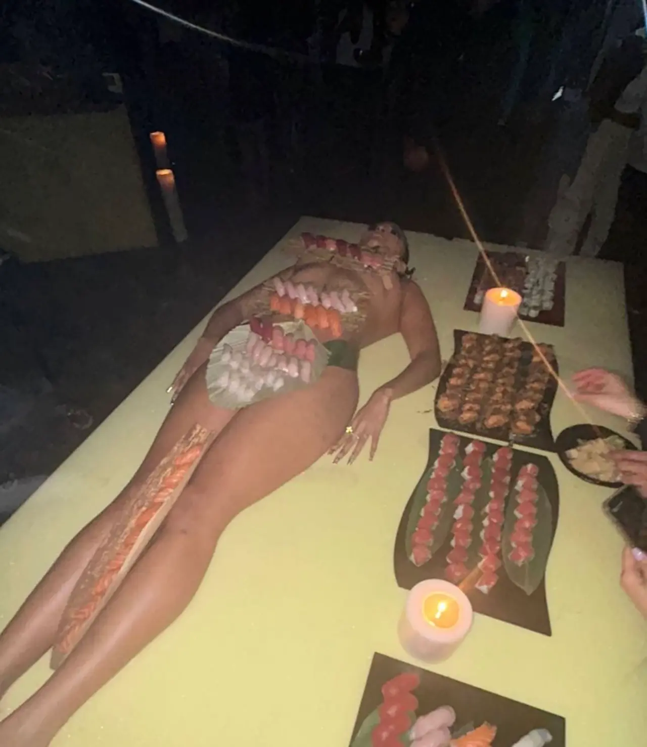 Dish served on Nude Women