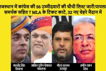 Rajasthan Congress Candidates List 2023