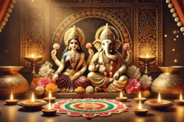 AfestiveDiwaliscenefeaturingidolsofLakshmiandGaneshwithGaneshplacedonLakshmisleftside.Theidolsshouldbeadornedwithfreshflowers: Diwali 2024 Shubh Muhurat