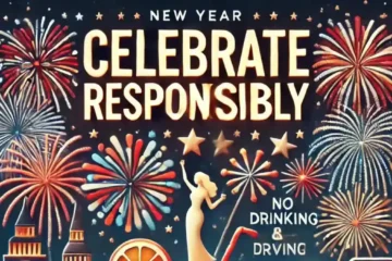 New Year Party Safety Tips | A-symbolic-image-for-New-Year-Party-Safety-Tips.-Highlight-a-festive-atmosphere-with-fireworks-in-the-sky-people-enjoying-with-mocktails-and-a-bold