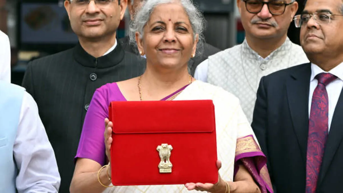 Union Budget 2025 | Nirmala Sitharaman, India's finance minister, leaves the ministry to present the budget at the parliament in New Delhi