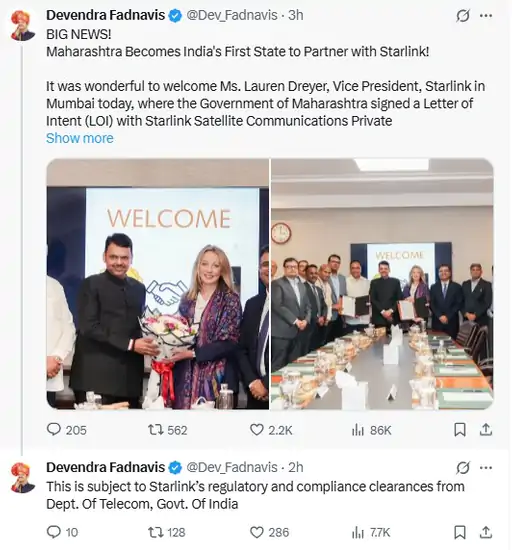 Starlink Maharashtra Partnership