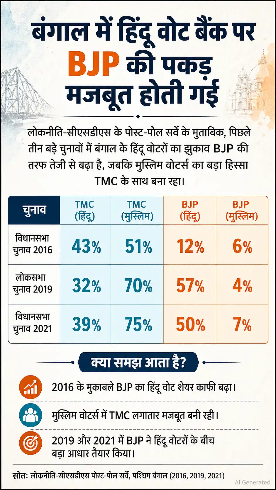 Bengal Election Equation