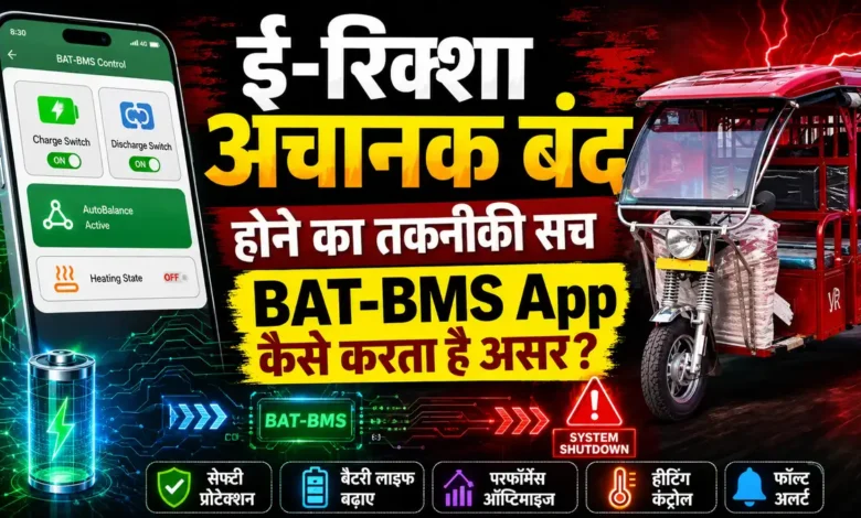 हर ई-रिक्शा नहीं रुक सकता, BAT-BMS App के पीछे काम करता है यह सिस्टम BAT-BMS App