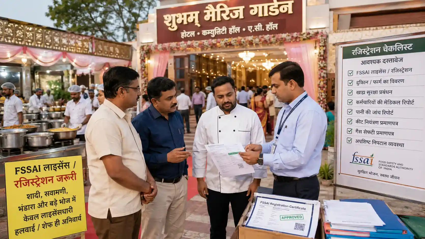 अब बिना रजिस्ट्रेशन दावत कराना पड़ेगा भारी, FSSAI नियम तोड़ने पर जुर्माने का खतरा FSSAI License
