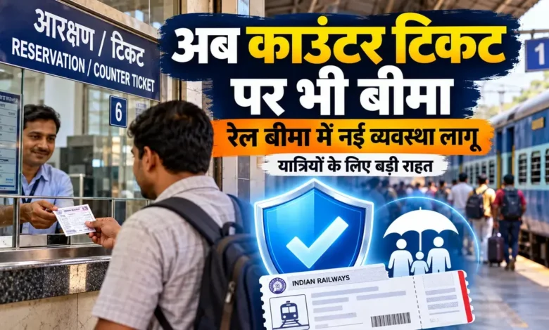 काउंटर टिकट पर भी मिलेगा रेल यात्रा बीमा, सुप्रीम कोर्ट के आदेश पर 27 अक्टूबर से लागू होगी नई व्यवस्था Railway Counter Ticket Insurance