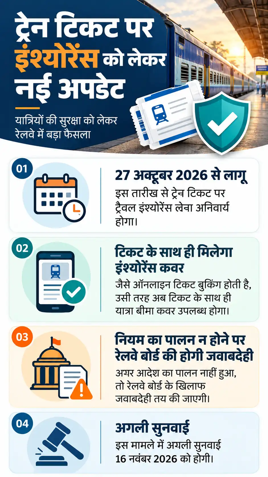 Railway Counter Ticket Insurance